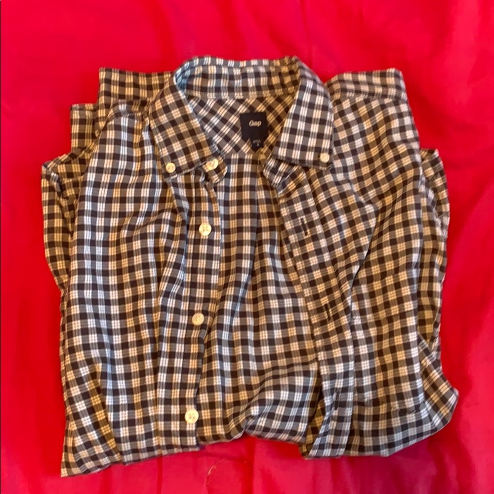 Checkered Long Sleeve Button Up